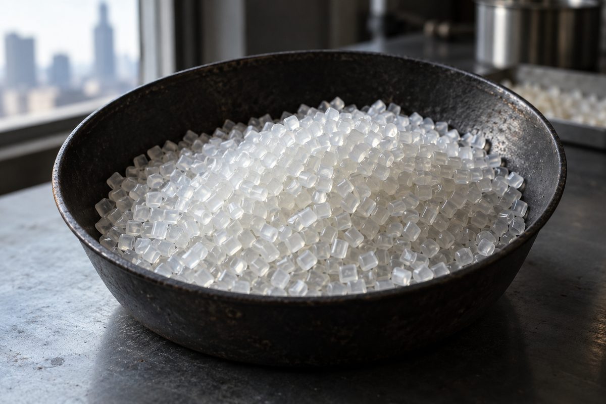 Raw optical TPU polymer pellets for protective case injection moulding